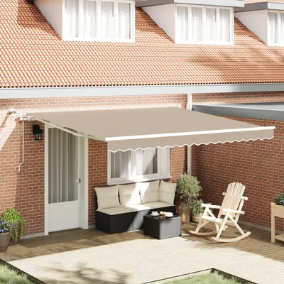 Immagine prodotto di Tessuto per tende da sole vidaXL, beige, 400 x 350 cm, poliestere