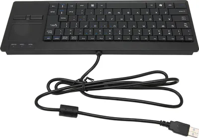Obrázek produktu pro Průmyslová klávesnice Touchpad Kabelové připojení X Nůžková noha Plug and Play IPC klávesnice pro průmyslové ovládání Rozhraní USB s funkcí HUB