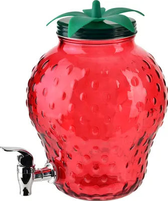 Productafbeelding van Drankenautomaat van glas, MODERN KITCHEN HTIA6124, 4,5 liter, rood/groen, 1 stuk