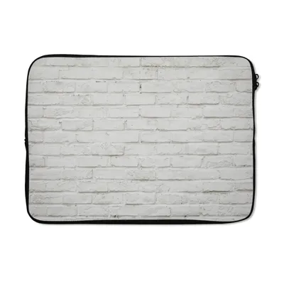 Produktbild von MuchoWow® Laptop Hülle 13 Zoll Wand - Weiß - Stein Laptoptasche - Laptophülle - Sleeve - Rundumschutz