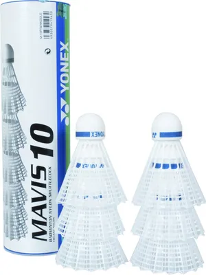 Produktbild von Yonex - Federball "Mavis 10" 6er-Pack - Nylon RD824 (Einheitsgröße) (Weiß)