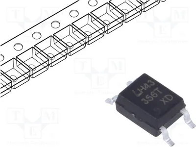 Obrázek produktu pro 2x Optokoppler SMD, 1 kanál, napětí: 80V, model LTV-356T-D, výstupní strana