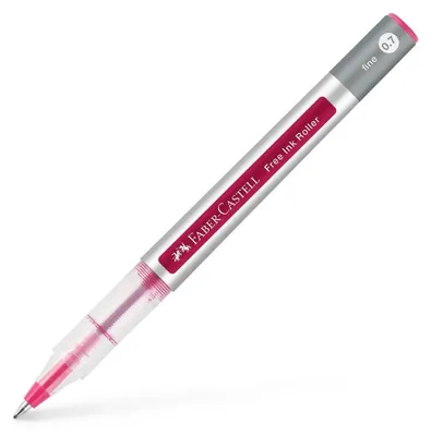 Obrázek produktu pro FABER-CASTELL 348126 FABER-CASTELL Free Ink Tintenroller grau 0,7 mm, Schreibfarbe: rot, 1 St.