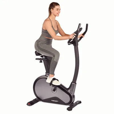 Immagine prodotto di Cyclette ergometro Christopeit EM 8000 - Comfort e prestazioni, sistema di frenata a induzione, 32 livelli di resistenza