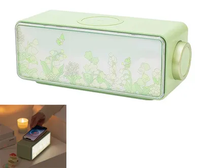 Produktbild von 3 in 1 White Noise Bluetooth Lautsprecher Nachtlicht und Wireless Charging 15 W für Schlafzimmer