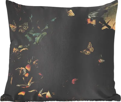 Produktbild von MuchoWow® Zierkissen Sofakissen Wohnzimmer Dekokissen 45x45 cm Tiere und Pflanzen - Gemälde von Melchior d'Hondecoeter - Schlafpolster - Polster für das Sofa