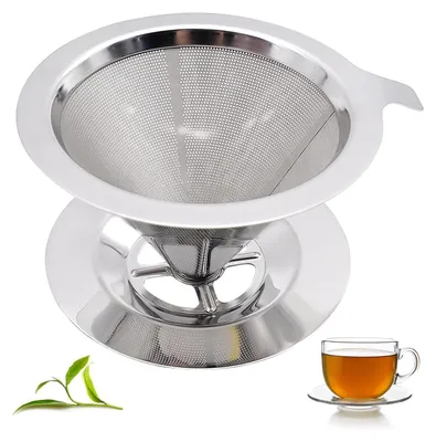Kaffeefilter aus Edelstahl, wiederverwendbar, für 1-2 Tassen