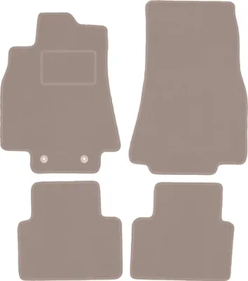 Immagine prodotto di Tappetini auto in velluto per Mercedes Classe A W169 hatchback (2004-2012) - set di tappetini LUX beige (4 pezzi)