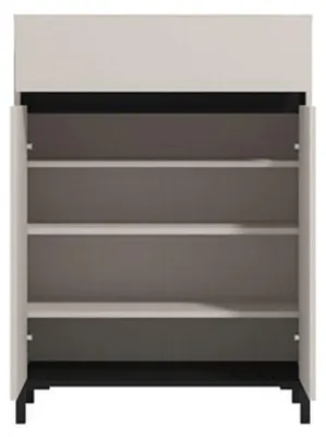 Produktbild von Ilarione - Schuhschrank, 80x40x110h cm Beige, eine Schublade