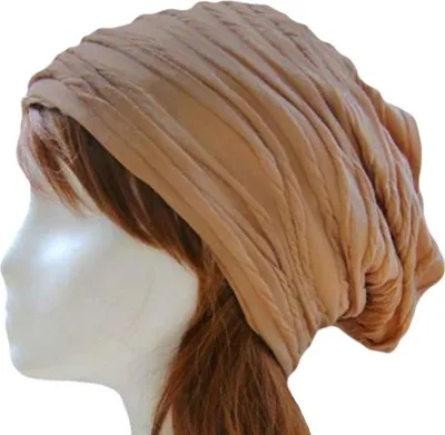 Produktbild von Oblique Unique Long Beanie Jersey Mütze Slouch XXL Mützen - wrinkled beige