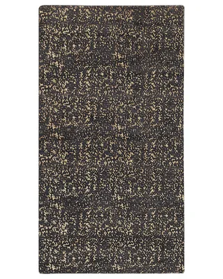 Obrázok produktu pre BELIANI Koberec sivý so zlatým viskózový 80 x 150 cm moderný do obývacej izby a spálne
