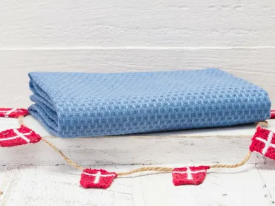 Produktbild von Solwang Geschirrtuch Organisch Blau