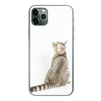 Produktbild von MuchoWow® Handyhülle Schutzhülle Hülle für iPhone 11 Pro Max Katze - Haustiere - Fell Silikon Softcase Handy Hülle - Schutz