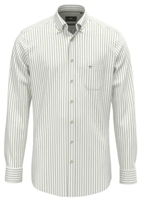 Produktbild von Grünes Streifenhemd Fynch Hatton Button-Down-Kragen