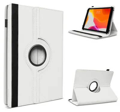 Produktbild von Tablet Hülle für OSCAL Pad 30 Tasche Schutzhülle Case 360 Grad Drehbar 10,1 CoverFarbe 360 Uni:Weiss