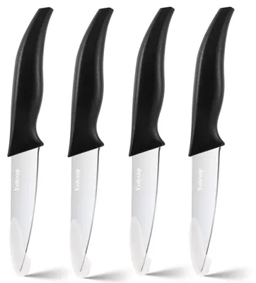 4er-Set Gemüsemesser, 10 cm Klinge, rostfreier Stahl