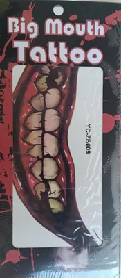 Produktbild von Fiestas Guirca Temporäres Halloween-Tattoo Lippen Zähne