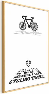 Produktbild von Posterpapier Poster - I Like Cycling 40x60 cm Text m-A-0834-ao-a