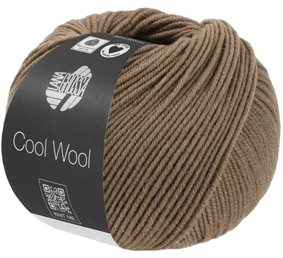 Produktbild von Lana Grossa COOL WOOL Mélange 50 g Extrafeine Wolle 160 m Farbe 1508 - Taupe meliert