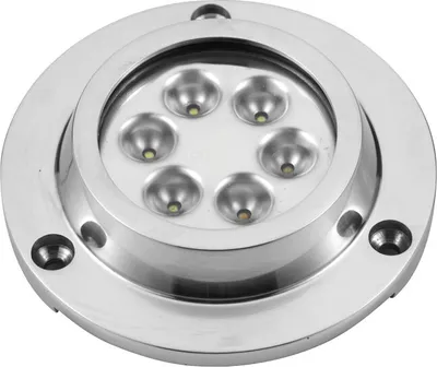 Produktbild von allpa LED Unterwasserbeleuchtung, Aufbau, 10-30V/14,2W, LED 6x3W, NIRO Gehäuse, Cool White, IP68