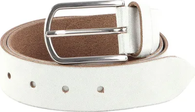 Produktbild von Vanzetti Leder Gürtel Glitter Radiance 35mm Metallic Belt W105 White Silver silberfarben