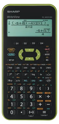 Produktbild von Sharp EL-W531XHGR, Hosentasche, Wissenschaftlich, Schwarz, Grün, Knöpfe, 96 x 32 Pixel, Dot-matrix