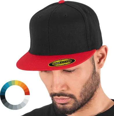 Produktbild von FLEXFIT 6210 | Premium 210 Fitted Cap / Kappe / Mütze - Farbe: White - Größe: S/M (6 7/8 - 7 1/4)