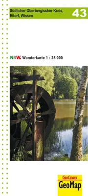 Zdjęcie produktu dla Mapa turystyczna nr 43: Południowa część powiatu Oberberg, Eitorf, Wissen, skala 1:25 000