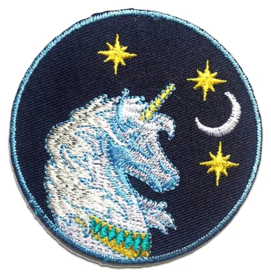 Produktbild von Einhorn Kinder - Aufnäher, Bügelbild, Aufbügler, Applikationen, Patches, Flicken, Zum Aufbügeln, Größe: 7 x 7 cm