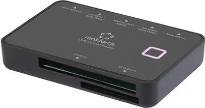 Obrázok produktu pre Renkforce Externer Speicherkartenleser Micro USB 3.2 Gen 1 (USB 3.0) Schwarz (RF-5461104)