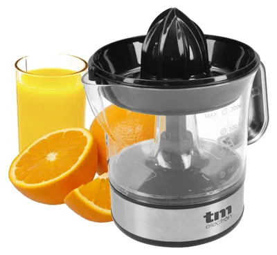 Productafbeelding van TM Electron TMPEX005 Elektrische citruspers met kan van 700 ml, 2 perskegels, één