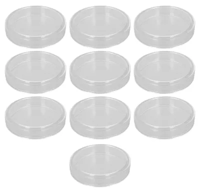 10er Set Petrischalen aus Glas mit Deckel, 85/94 mm