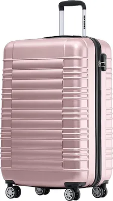 Produktbild von Leichter Handgepäckkoffer mit Zahlenschloss - 38L Rosa Reisekoffer - Trolley 54x36x20cm