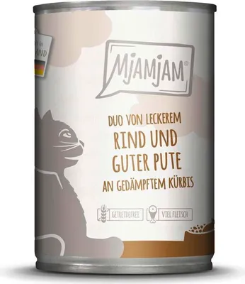 Image de Mjamjam 400gx6 DUO Bœuf & Dinde & Potiron