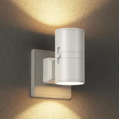 Produktbild von Nachttischlampe – Steckerlampe mit LED – Orientierungslicht – Stufenlos dimmbar – 1 Watt – Weiß