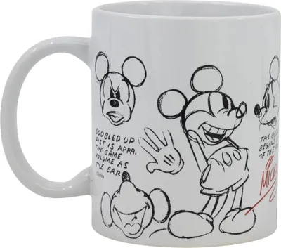 Produktbild von Disney Classisc Mickey Maus Kaffeetasse Teetasse Tasse 325 ml