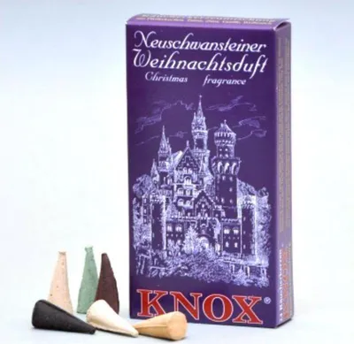 Produktbild von Neuschwansteiner Weihnachtsduft – 24 gemischte Räucherkerzen