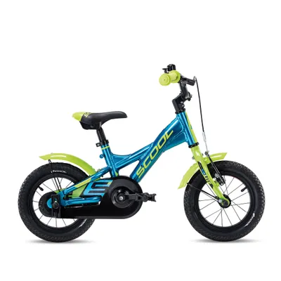 Obrázok produktu pre S'COOL XXlite 12 palcov 1-rýchlostný Blue/Lime | 12-palcový bicykel pre deti a mládež | bicykel pre chlapcov | vysoko kvalitné komponenty