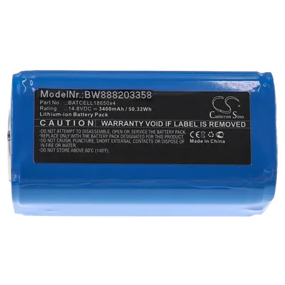 Produktbild von vhbw Akku Ersatz für Bigblue BATCELL18650x4 für Tauchlampe (3400 mAh, 14,8 V, Li-Ion)
