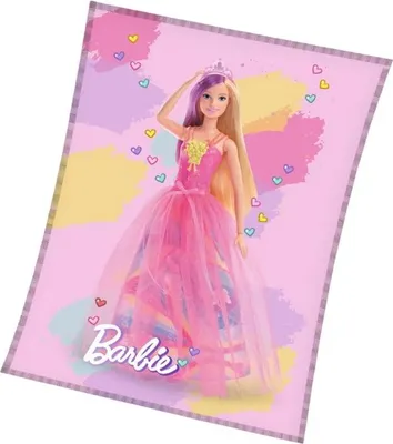 Immagine prodotto di Barbie - Coperta "Dreamtopia", in pile AG3169 (taglia unica) (Rosa)