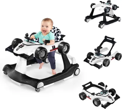 Produktbild von Baby Walker 4-in-1, verstellbare Höhe und Geschwindigkeit, bis 15 kg, mit Musik und Licht, für Kinder ab 6