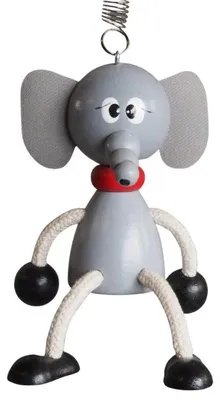 Produktbild von Elefant - Figur auf einer Feder