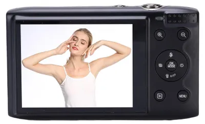 Produktbild von 5K Digitalkamera 72MP 16X Zoom 2,8 Zoll LCD Bildschirm AF Autofokus mit Blitzlicht WiFi Kamera für Reisefotografie Schwarz