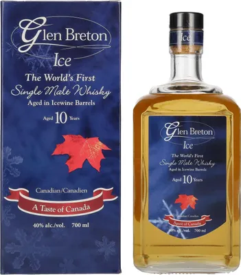 Image de Glen Breton Ice 10 Years Old Aged in Icewine Barrels 40% Vol. 0,7l en boîte cadeau