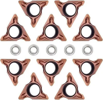 Immagine prodotto di Inserti per tornitura, set da 10 pezzi con 5 cuscinetti, utensili per torni