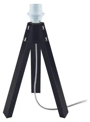 Immagine prodotto di Lampada da tavolo treppiede Deco legno nero