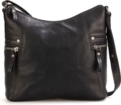 Produktbild von SPIKES & SPARROW Leder Umhängetasche Bronco Crossover Black schwarz
