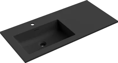 Immagine prodotto di Mexen Otis lavandino da incasso a sinistra 101 x 46,5 cm, nero opaco - 25181071L