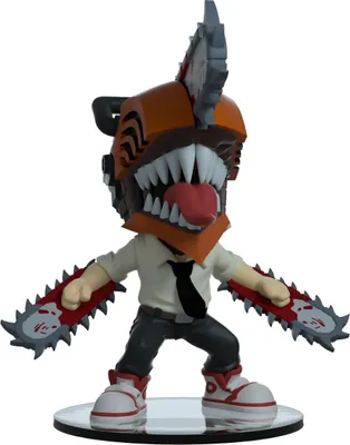 A vinyl figure of the character Chainsaw Man.