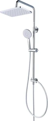 Immagine prodotto di Sistema doccia senza rubinetto - Set doccia a pioggia - Rinnovamento del bagno - 3 tipi di getto - 30 x 20 cm - Cromo